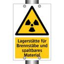 Lagerstätte für Brennstäbe und spaltbares Material