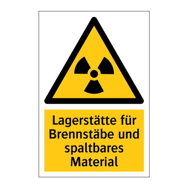 Lagerstätte für Brennstäbe und spaltbares Material