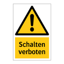 Schalten verboten