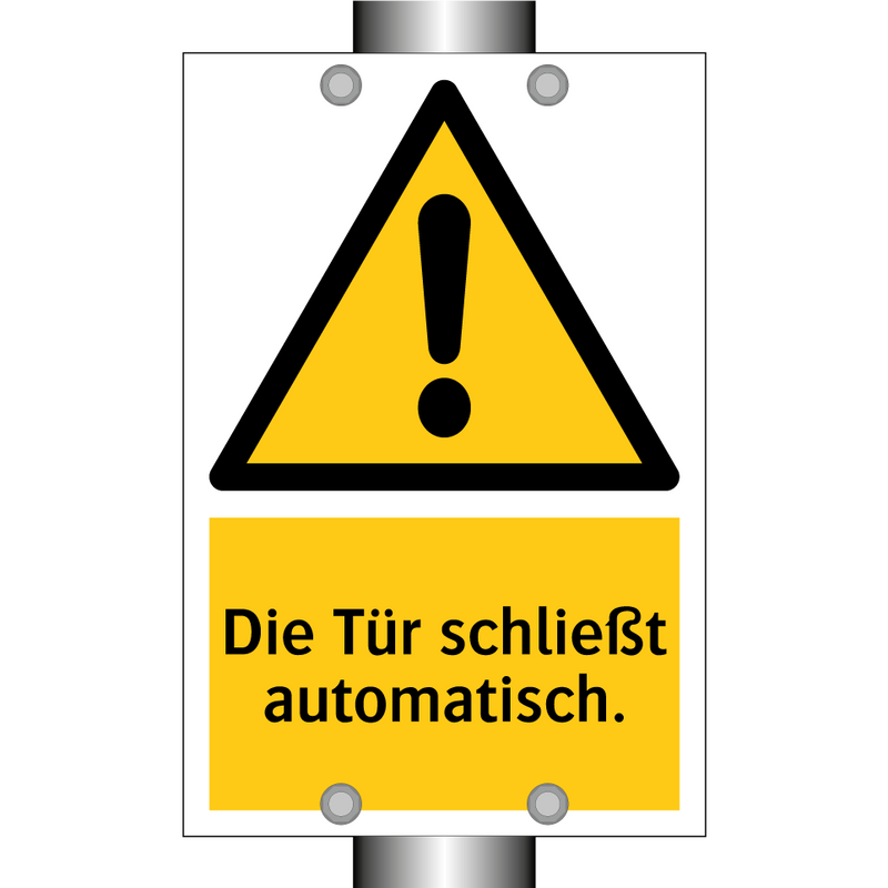 Die Tür schließt automatisch.