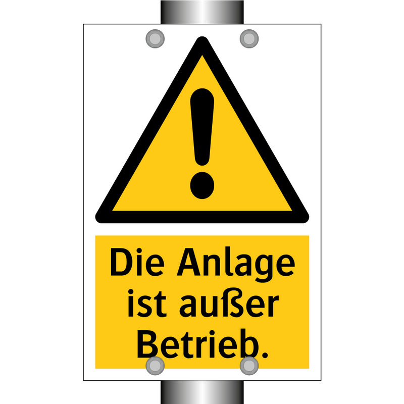 Die Anlage ist außer Betrieb.