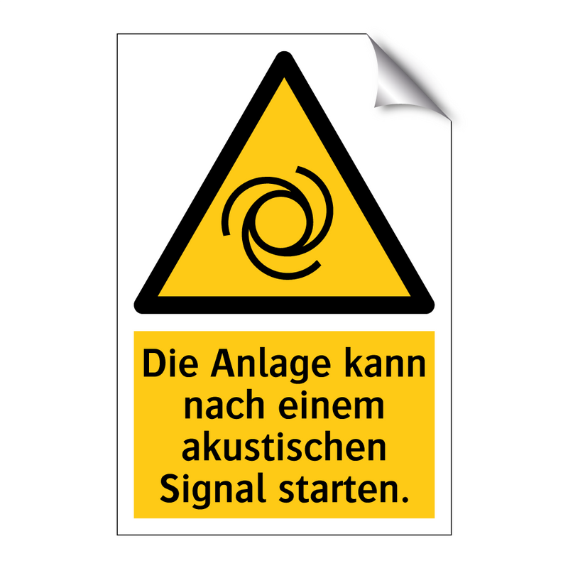 Die Anlage kann nach einem akustischen Signal starten.