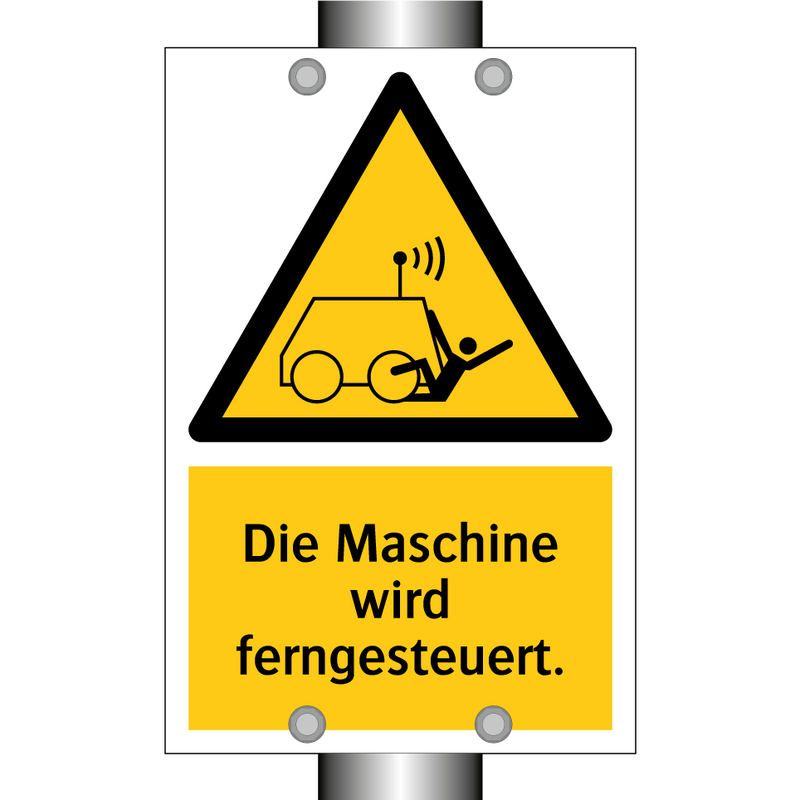 Die Maschine wird ferngesteuert.