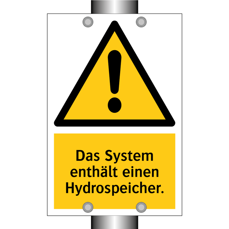 Das System enthält einen Hydrospeicher.