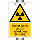 Dieses Gerät enthält radioaktives Material