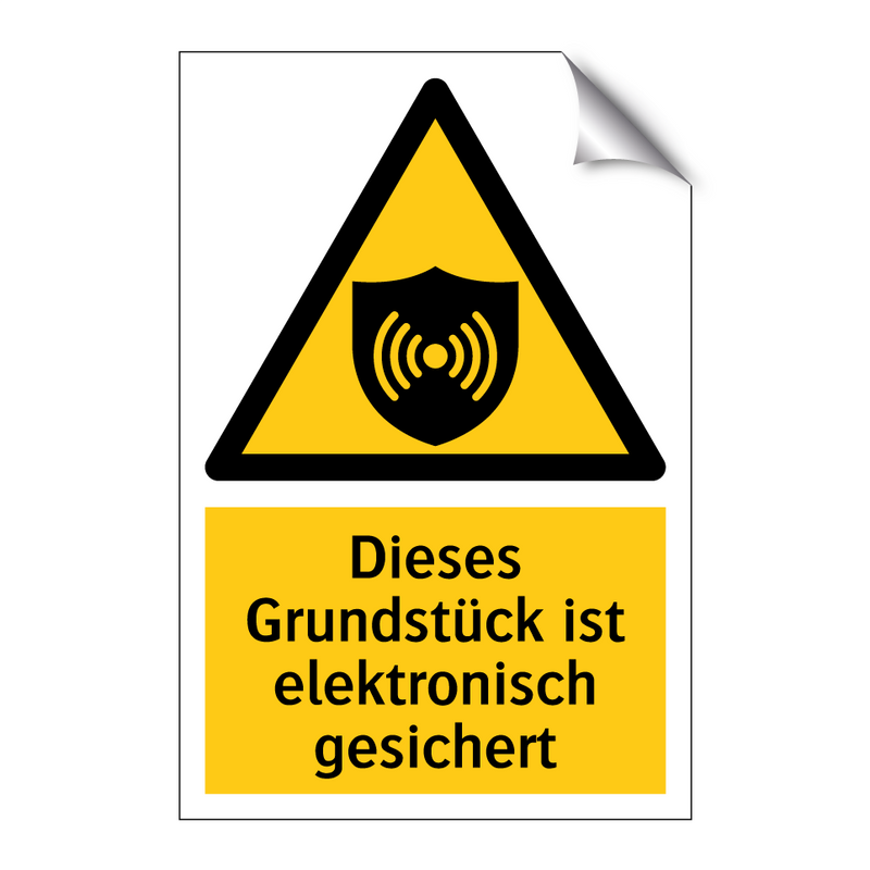 Dieses Grundstück ist elektronisch gesichert