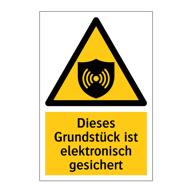 Dieses Grundstück ist elektronisch gesichert