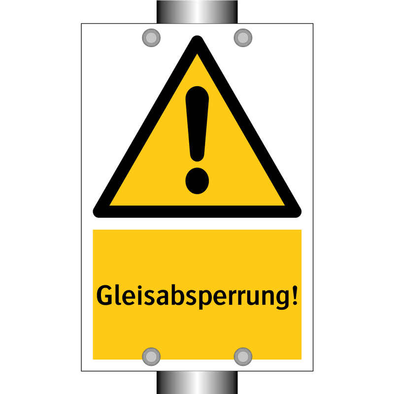 Gleisabsperrung!