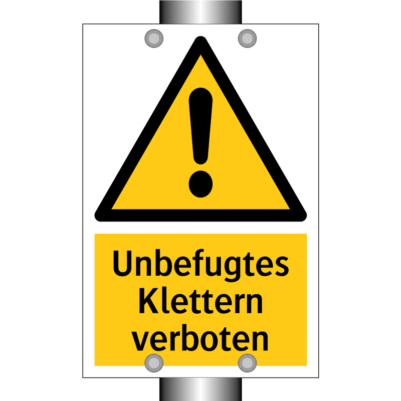 Unbefugtes Klettern verboten