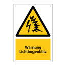 Warnung Lichtbogenblitz