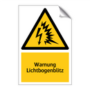Warnung Lichtbogenblitz