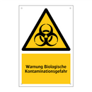 Warnung Biologische Kontaminationsgefahr