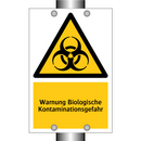 Warnung Biologische Kontaminationsgefahr