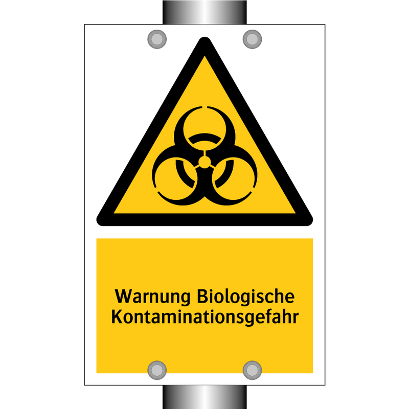 Warnung Biologische Kontaminationsgefahr