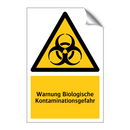 Warnung Biologische Kontaminationsgefahr