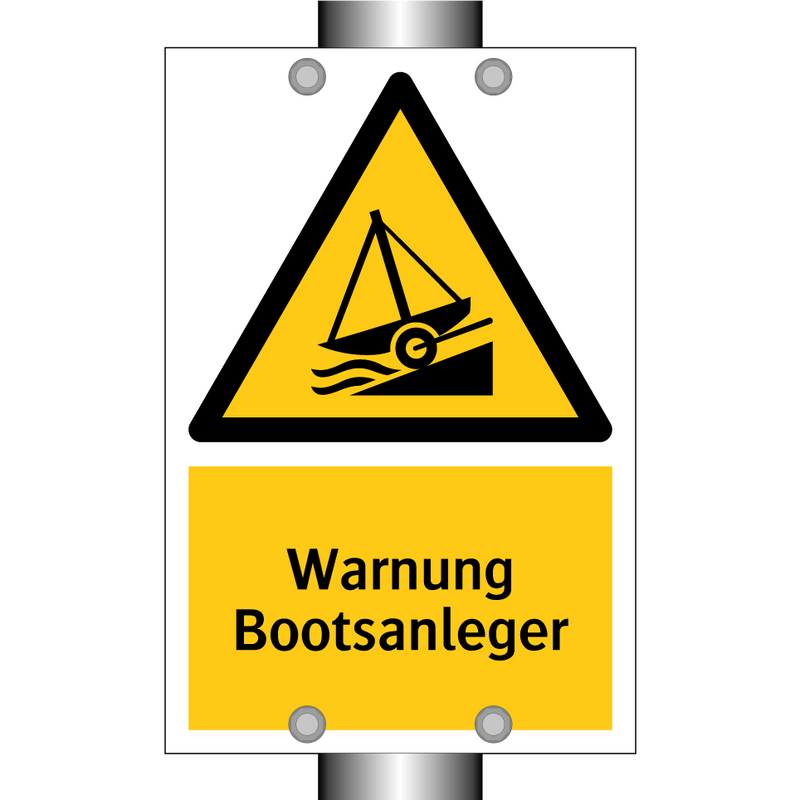 Warnung Bootsanleger