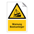 Warnung Bootsanleger