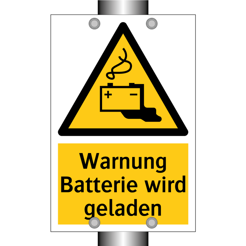 Warnung Batterie wird geladen