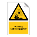 Warnung Erstickungsgefahr