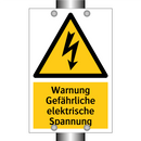 Warnung Gefährliche elektrische Spannung
