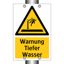 Warnung Tiefer Wasser