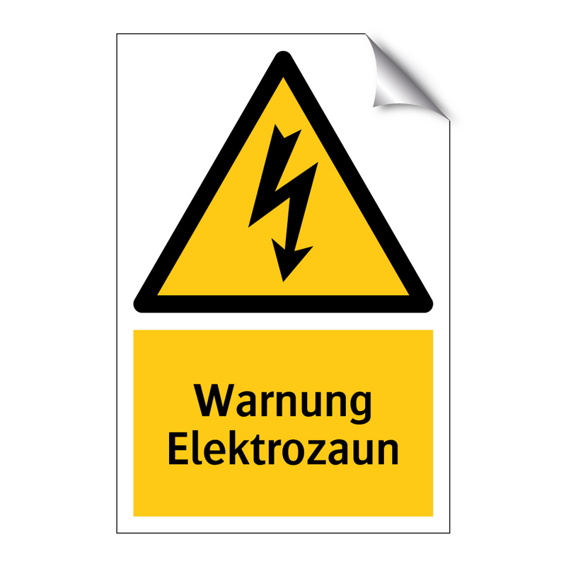 Warnung Elektrozaun