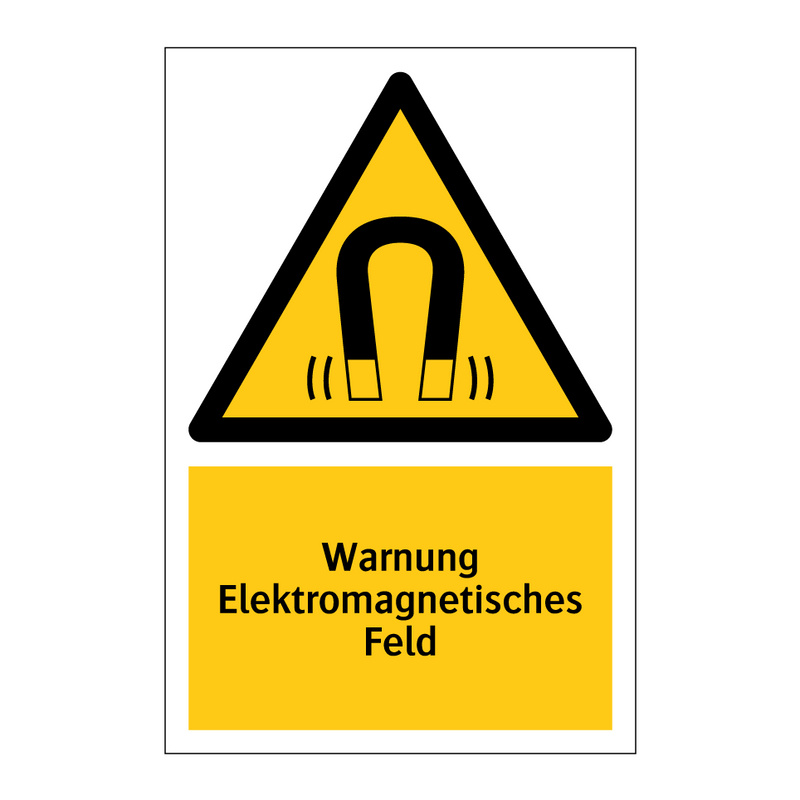Warnung Elektromagnetisches Feld