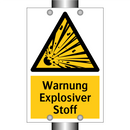 Warnung Explosiver Stoff