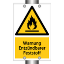 Warnung Entzündbarer Feststoff