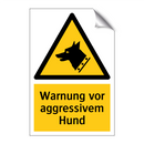 Warnung vor aggressivem Hund