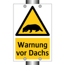 Warnung vor Dachs