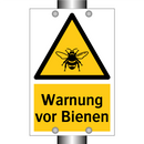 Warnung vor Bienen