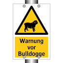 Warnung vor Bulldogge