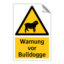 Warnung vor Bulldogge