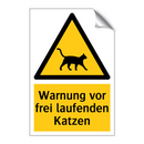 Warnung vor frei laufenden Katzen