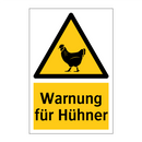 Warnung für Hühner