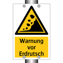 Warnung vor Erdrutsch