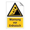 Warnung vor Erdrutsch