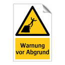 Warnung vor Abgrund