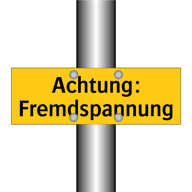 Achtung: Fremdspannung