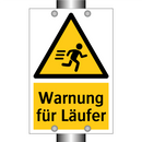 Warnung für Läufer