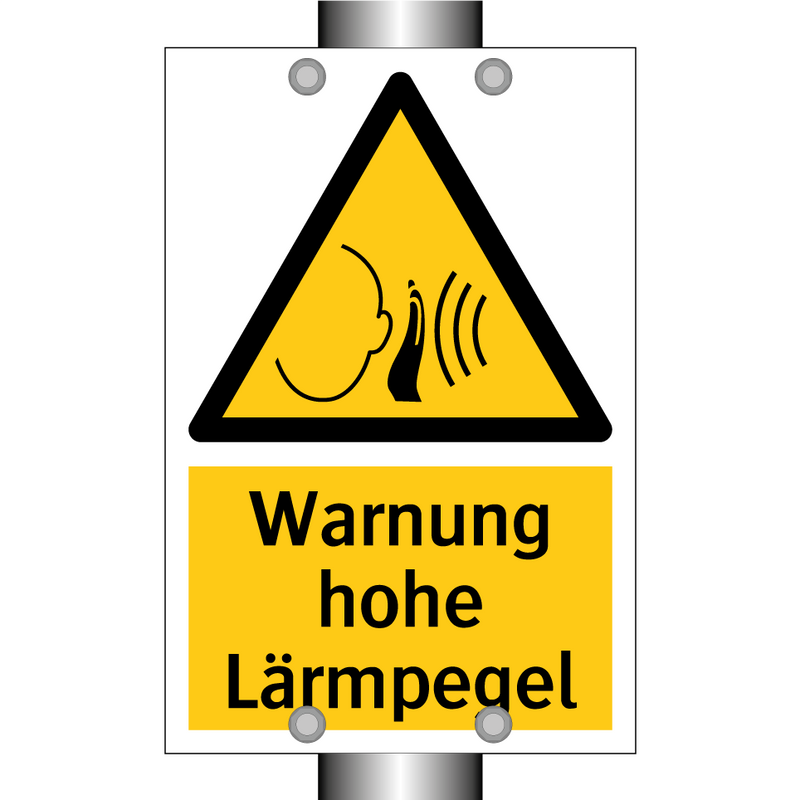 Warnung hohe Lärmpegel