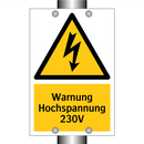Warnung Hochspannung 230V