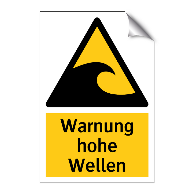 Warnung hohe Wellen