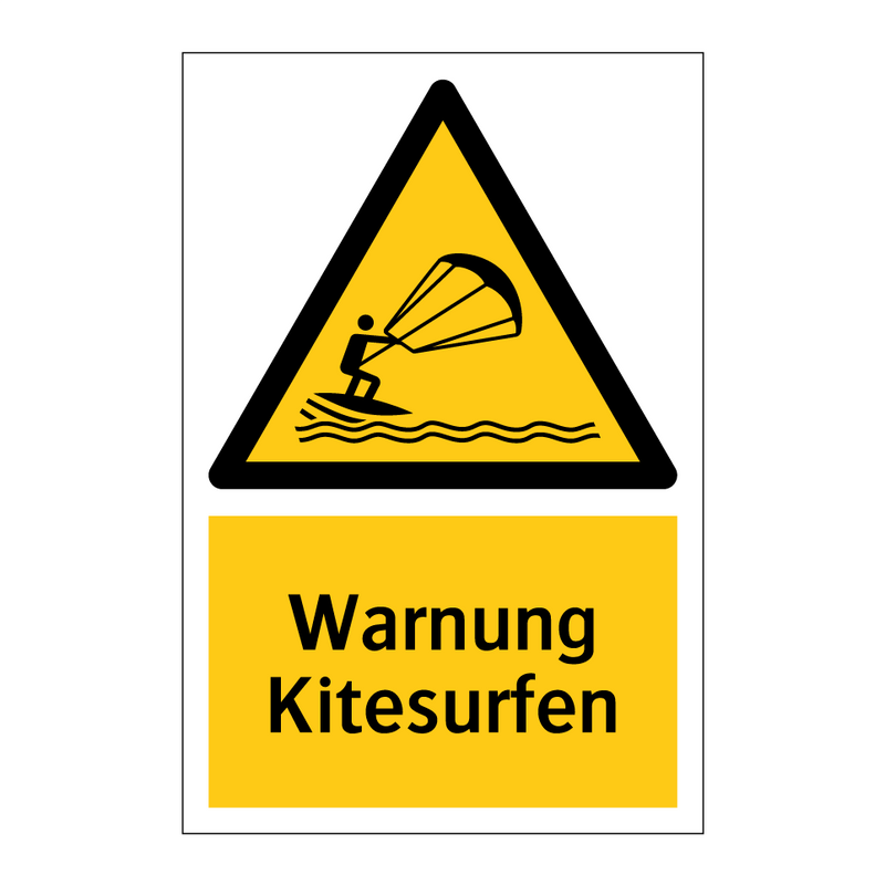 Warnung Kitesurfen