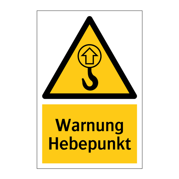 Warnung Hebepunkt
