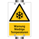 Warnung Niedrige Temperaturen