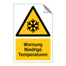 Warnung Niedrige Temperaturen