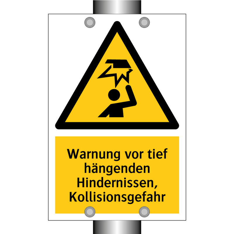 Warnung vor tief hängenden Hindernissen, Kollisionsgefahr