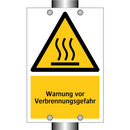 Warnung vor Verbrennungsgefahr